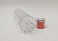 El cosmético plástico del ANIMAL DOMÉSTICO transparente del cilindro embotella la botella de tinta doble del casquillo
