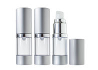 Las botellas cosméticas privadas de aire color platas modificaron 15ml para requisitos particulares - 30ml fácil llevar