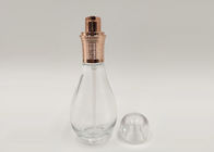 botellas cosméticas de cristal recargables del bulbo 50ml con la bomba de la loción para el empaquetado del cuidado de piel