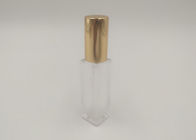 Botella de perfume del viaje del cuadrado 10ml, atomizador recargable del perfume transparente
