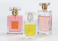 Botella vacía púrpura de lujo del olor de la impresión de pantalla de seda de la botella de cristal del perfume