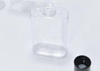 impresión de sellado caliente de la botella plástica transparente de 250ml PETG con el tapón de tuerca