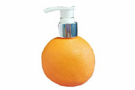 Botellas cosméticas plásticas anaranjadas 250ml para la forma de las frutas del cuidado del bebé de la loción