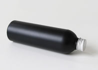 Botellas cosméticas de encargo de aluminio negras 100ml para la loción de la cera del pelo