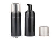 botellas cosméticas plásticas de la bomba negra brillante de la espuma 100ml