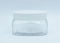 la crema de cara del plástico transparente del cuadrado 250ml sacude el empaquetado cosmético