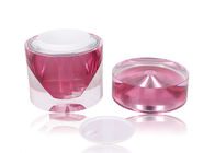 Tarros de sellado calientes Diamond Acrylic Cosmetic Packaging de la crema de cara 15g
