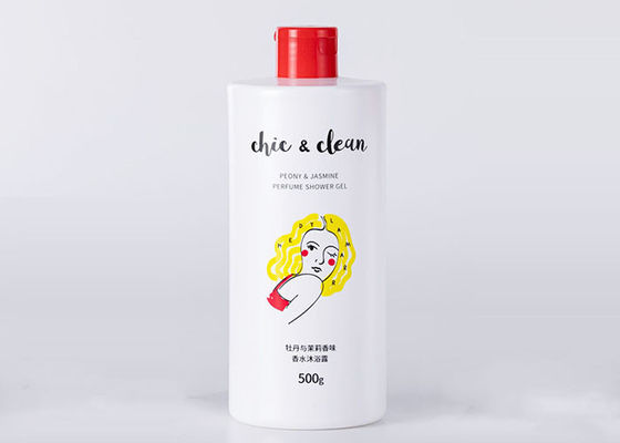 el cosmético plástico del desinfectante del lavado a mano 500ml embotella blanco claro con la bomba