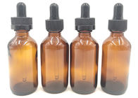 botellas cosméticas de cristal ambarinas del dropper 50ml portátiles para el empaquetado del perfume