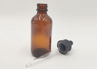 botellas cosméticas de cristal ambarinas del dropper 50ml portátiles para el empaquetado del perfume