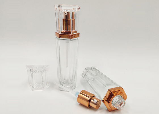 Winly 30ml 1oz despeja la botella de cristal con la bomba de la loción