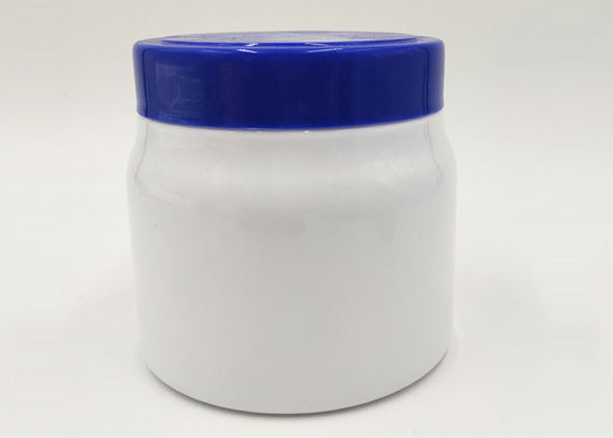 El tarro poner crema plástico del ANIMAL DOMÉSTICO ancho de la boca, crema cosmética sacude el material reciclable
