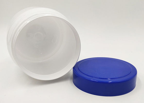 El tarro poner crema plástico del ANIMAL DOMÉSTICO ancho de la boca, crema cosmética sacude el material reciclable