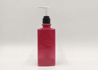 ANIMAL DOMÉSTICO rojo de la botella del cuadrado 500ml que empaqueta para los productos del gel de la ducha del champú