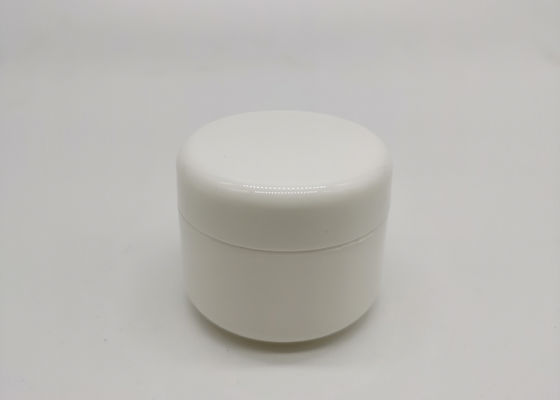El tapón de tuerca blanco redondo 20g PP Skincare hace frente a los tarros de la crema