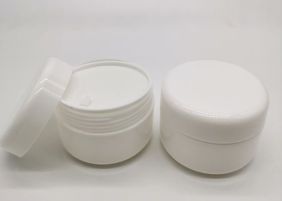El tapón de tuerca blanco redondo 20g PP Skincare hace frente a los tarros de la crema