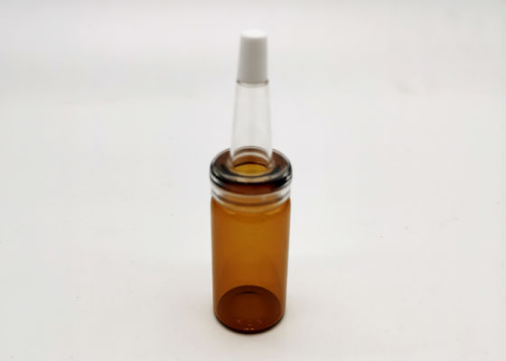 Gotee la botella cosmética de cristal ambarina del color 10ml del lustre