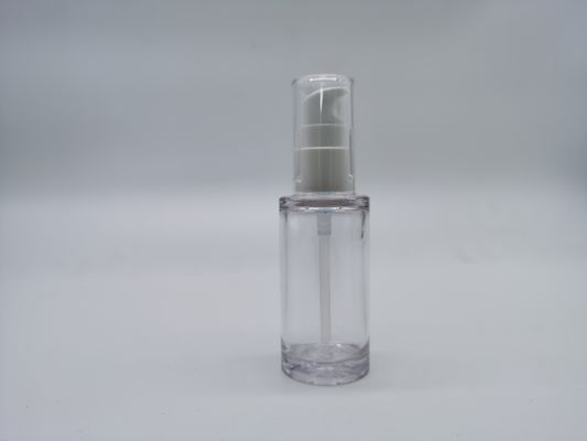Botellas cosméticas plásticas de la transparencia nacarada del lustre 30ml