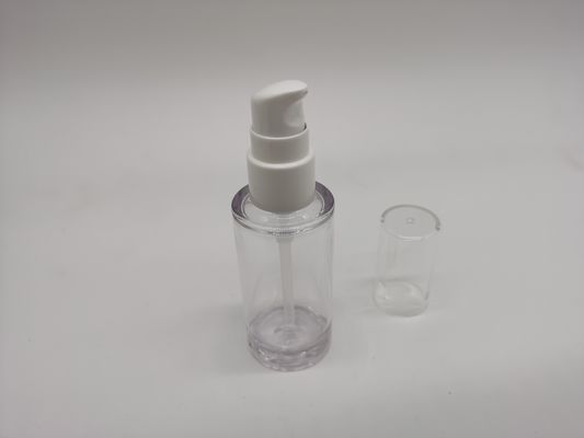Botellas cosméticas plásticas de la transparencia nacarada del lustre 30ml
