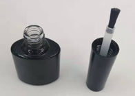 botellas cosméticas de cristal claras del cuadrado 7.5ml para el esmalte de uñas