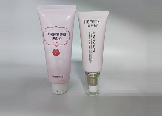 tubos cosméticos plásticos del color de encargo 100ml con la bomba de la loción