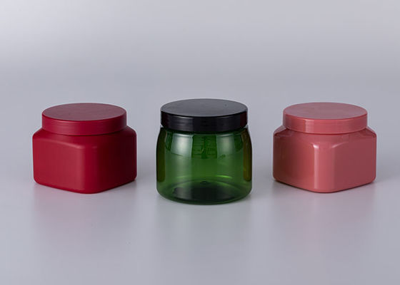 tarro transparente de la loción de la crema de cara del animal doméstico 50g con Rose Gold Cap